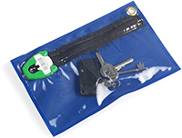 pochette garde cle securisee couleur bleue